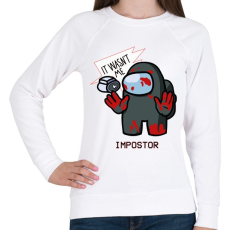 PRINTFASHION Among us - it wasnt me - Női pulóver - Fehér