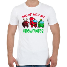 PRINTFASHION Among Us - Karácsony - Férfi póló - Fehér férfi póló