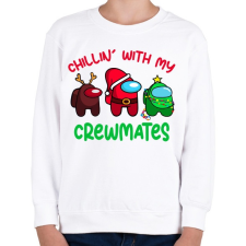 PRINTFASHION Among Us - Karácsony - Gyerek pulóver - Fehér gyerek pulóver, kardigán