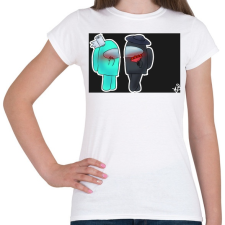 PRINTFASHION Among us LOVE - Női póló - Fehér női póló