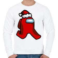 PRINTFASHION Among us - Mikulás - Férfi pulóver - Fehér férfi pulóver, kardigán