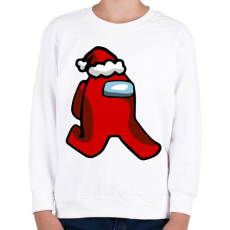 PRINTFASHION Among us - Mikulás - Gyerek pulóver - Fehér