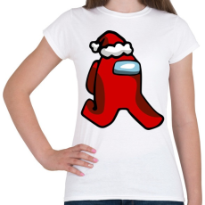 PRINTFASHION Among us - Mikulás - Női póló - Fehér