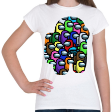 PRINTFASHION Among us Montage - Női póló - Fehér női póló