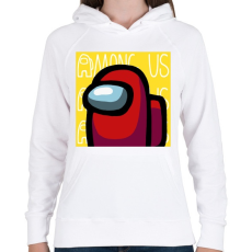 PRINTFASHION Among us - Női kapucnis pulóver - Fehér