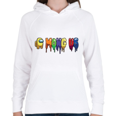 PRINTFASHION Among Us - Női kapucnis pulóver - Fehér