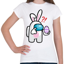 PRINTFASHION Among Us Nyuszi - Női póló - Fehér női póló