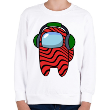 PRINTFASHION Among us Pewdiepie - Gyerek pulóver - Fehér gyerek pulóver, kardigán