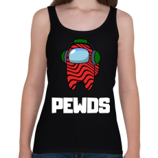 PRINTFASHION Among us PEWDS - Női atléta - Fekete
