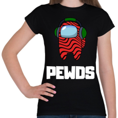 PRINTFASHION Among us PEWDS - Női póló - Fekete