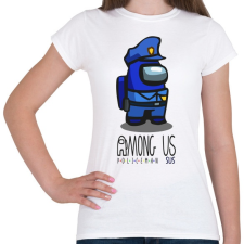 PRINTFASHION Among us Policeman sus - rendőr - Női póló - Fehér női póló