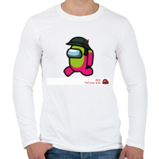 PRINTFASHION Among us - R.Y. sus  - Férfi hosszú ujjú póló - Fehér