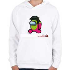 PRINTFASHION Among us - R.Y. sus  - Gyerek kapucnis pulóver - Fehér gyerek pulóver, kardigán