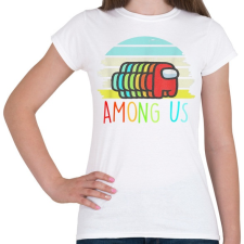 PRINTFASHION Among Us Retro - Női póló - Fehér női póló