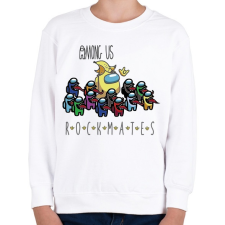 PRINTFASHION Among us Rock - rockmates - Gyerek pulóver - Fehér gyerek pulóver, kardigán