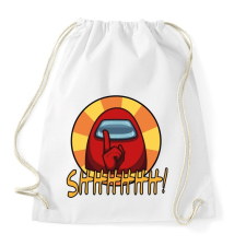 PRINTFASHION Among us SHHHHHH! - Sportzsák, Tornazsák - Fehér tornazsák