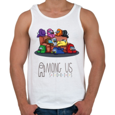 PRINTFASHION Among us stories - crewmates  - Férfi atléta - Fehér atléta, trikó