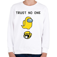PRINTFASHION Among us Trust no one - Gyerek pulóver - Fehér gyerek pulóver, kardigán