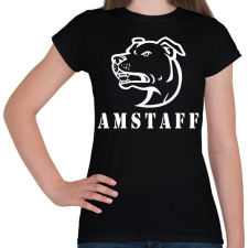 PRINTFASHION Amstaff 04 - Női póló - Fekete női póló