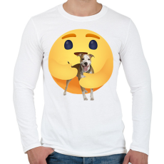 PRINTFASHION Amstaff - Férfi hosszú ujjú póló - Fehér