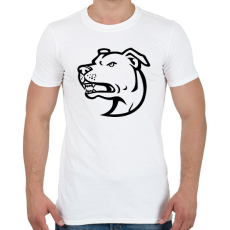 PRINTFASHION Amstaff - Férfi póló - Fehér