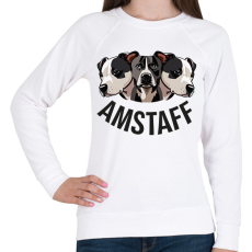 PRINTFASHION amstaff - Női pulóver - Fehér