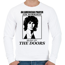 PRINTFASHION AN AMERICAN PRAYER-DRAW - Férfi pulóver - Fehér férfi pulóver, kardigán