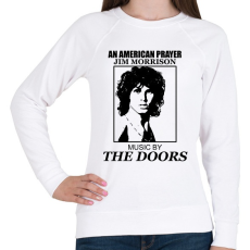 PRINTFASHION AN AMERICAN PRAYER-DRAW - Női pulóver - Fehér