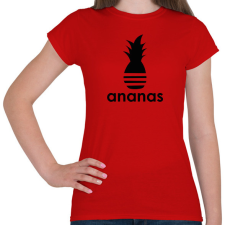 PRINTFASHION Ananas - Parody - Női póló - Piros női póló