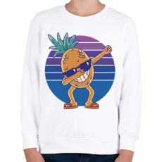 PRINTFASHION Ananász dab - Gyerek pulóver - Fehér