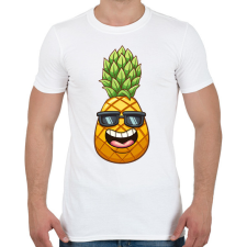 PRINTFASHION Ananász  - Férfi póló - Fehér férfi póló