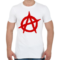 PRINTFASHION Anarchia - Férfi póló - Fehér