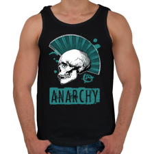 PRINTFASHION anarchy blue - Férfi atléta - Fekete atléta, trikó