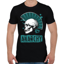 PRINTFASHION anarchy blue - Férfi póló - Fekete férfi póló