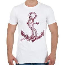 PRINTFASHION Anchor - Férfi póló - Fehér