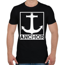 PRINTFASHION Anchor - Férfi póló - Fekete
