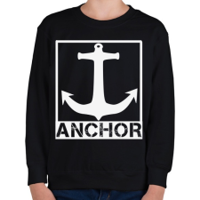PRINTFASHION Anchor - Gyerek pulóver - Fekete gyerek pulóver, kardigán