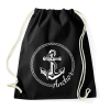 PRINTFASHION Anchor - Sportzsák, Tornazsák - Fekete