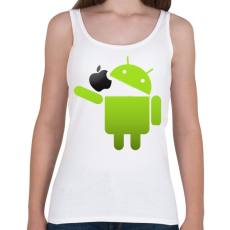 PRINTFASHION Android megeszi az almát - Női atléta - Fehér