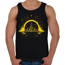 PRINTFASHION Androméda Deluxe - Férfi atléta - Fekete