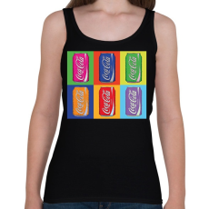 PRINTFASHION Andy Warhol - Coca cola - Női atléta - Fekete