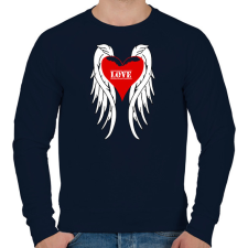PRINTFASHION Angel - Férfi pulóver - Sötétkék férfi pulóver, kardigán