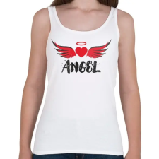PRINTFASHION ANGEL - Női atléta - Fehér női trikó