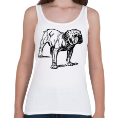 PRINTFASHION Angol buldog - English bulldog  - Női atléta - Fehér