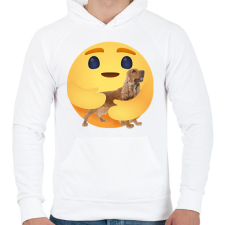PRINTFASHION Angol cocker spániel - Férfi kapucnis pulóver - Fehér férfi pulóver, kardigán