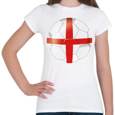 PRINTFASHION Angol labda - Női póló - Fehér