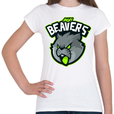 PRINTFASHION Angry Beavers - Női póló - Fehér női póló