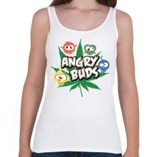 PRINTFASHION Angry Buds - Női atléta - Fehér