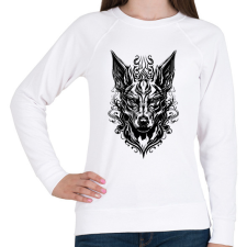 PRINTFASHION angry cerberus - Női pulóver - Fehér női pulóver, kardigán