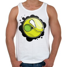 PRINTFASHION Angryball - Férfi atléta - Fehér